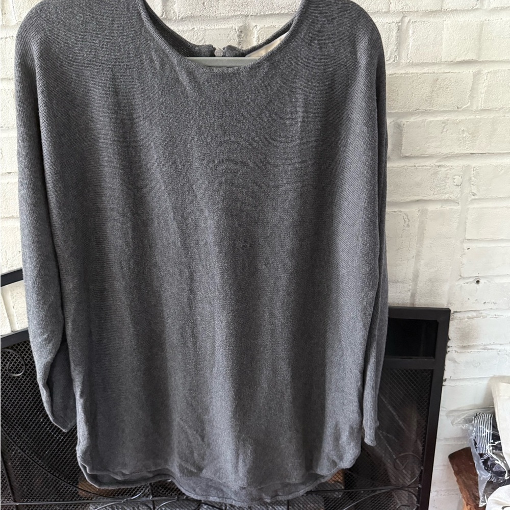 Michael Kors Gray Crewneck Sweater Dress